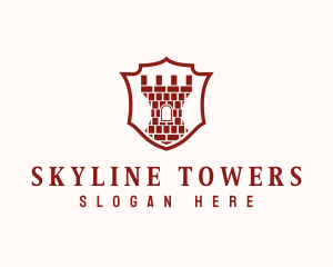 Tower Shield Castle logo design