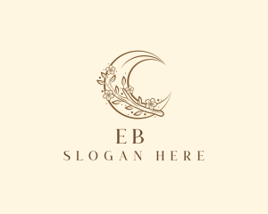 Natural - Moon Floral Beauty logo design