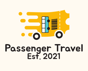 Passenger - Bus Transport Ticket logo design