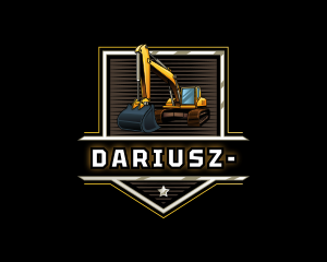 Excavator Digger Construction Machine Logo
