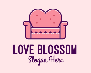 Romance - Loveseat Love Couch logo design
