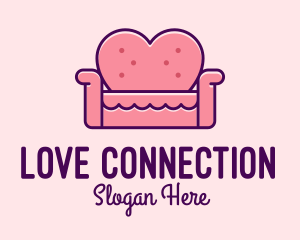 Romance - Loveseat Love Couch logo design