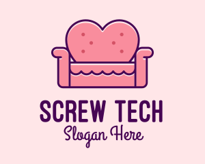 Loveseat Love Couch  logo design