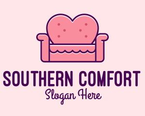 Loveseat Love Couch  logo design