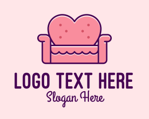 Interior Styling - Loveseat Love Couch logo design