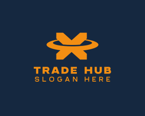 Trade - Generic Orbit Letter X logo design