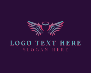 Wings - Celestial Angel Wings logo design