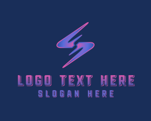 Thunder Lightning Electricity logo design