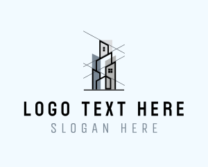 Construction - Building Architecture Construction logo design