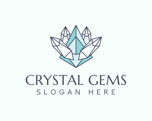 Luxury Crystal Jewelry logo design