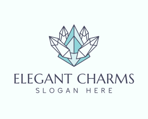 Luxury Crystal Jewelry logo design