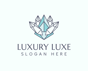 Luxury Crystal Jewelry logo design