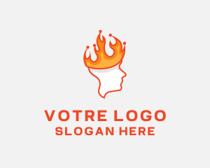 Shirt - Flame Crown King logo design