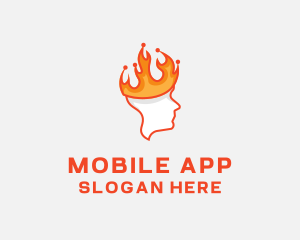 Hot - Flame Crown King logo design