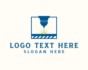 Laser - CNC Laser Cutting Technician logo design