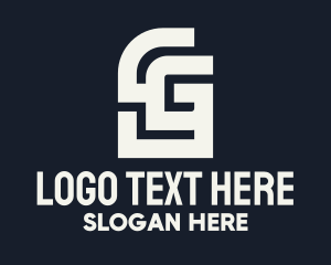 Grey - Abstract Grey SG logo design