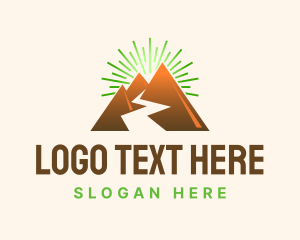 Landscape - Mountain Valley River logo design
