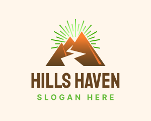 Mountain Valley River logo design