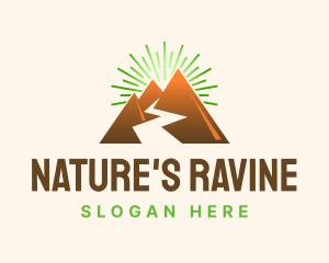 Ravine - Mountain Valley River logo design