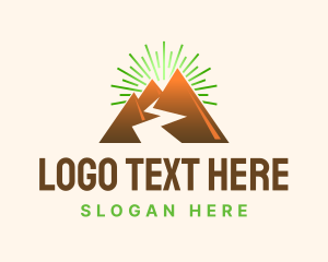 Road - Mountain Valley River logo design