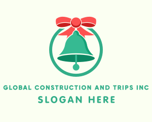 Ribbon Holiday Bell Logo