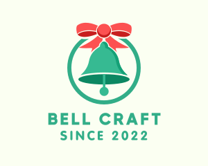 Bell - Ribbon Holiday Bell logo design