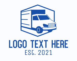 Delivery Truck Courier logo design