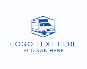 Distribution - Delivery Truck Courier logo design