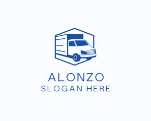 Delivery Truck Courier logo design