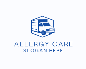 Delivery Truck Courier logo design