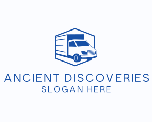 Delivery Truck Courier logo design