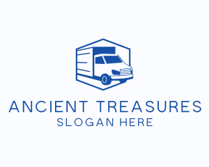 Delivery Truck Courier logo design