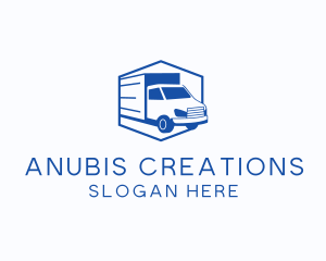 Delivery Truck Courier logo design