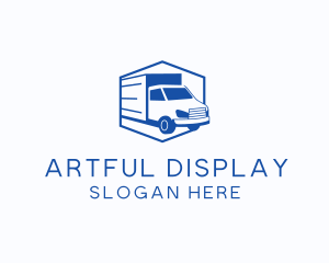 Delivery Truck Courier logo design