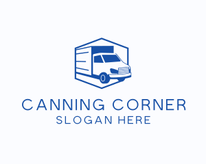 Delivery Truck Courier logo design