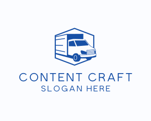 Delivery Truck Courier logo design