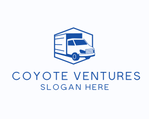 Delivery Truck Courier logo design