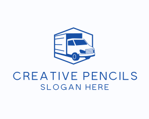 Delivery Truck Courier logo design