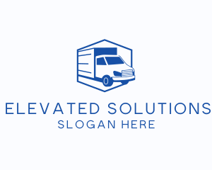 Delivery Truck Courier logo design