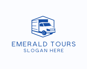 Delivery Truck Courier logo design