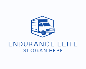 Delivery Truck Courier logo design