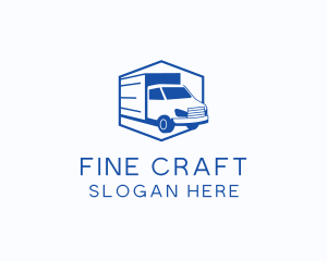 Delivery Truck Courier logo design