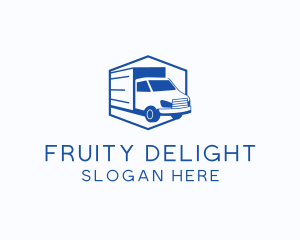 Delivery Truck Courier logo design