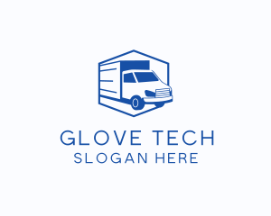 Delivery Truck Courier logo design