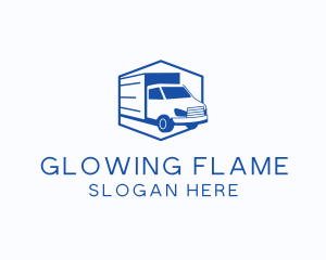 Delivery Truck Courier logo design