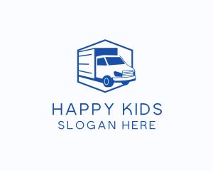 Delivery Truck Courier logo design