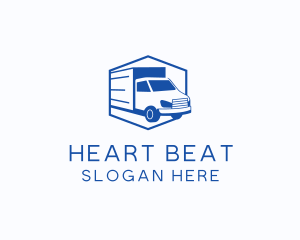 Delivery Truck Courier logo design