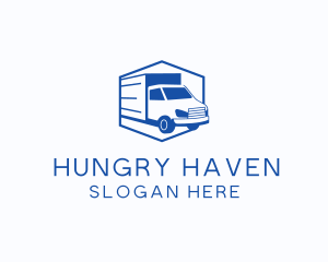 Delivery Truck Courier logo design