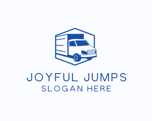 Delivery Truck Courier logo design