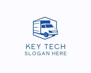 Delivery Truck Courier logo design